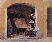 John William Waterhouse, An Italian Produce Shop